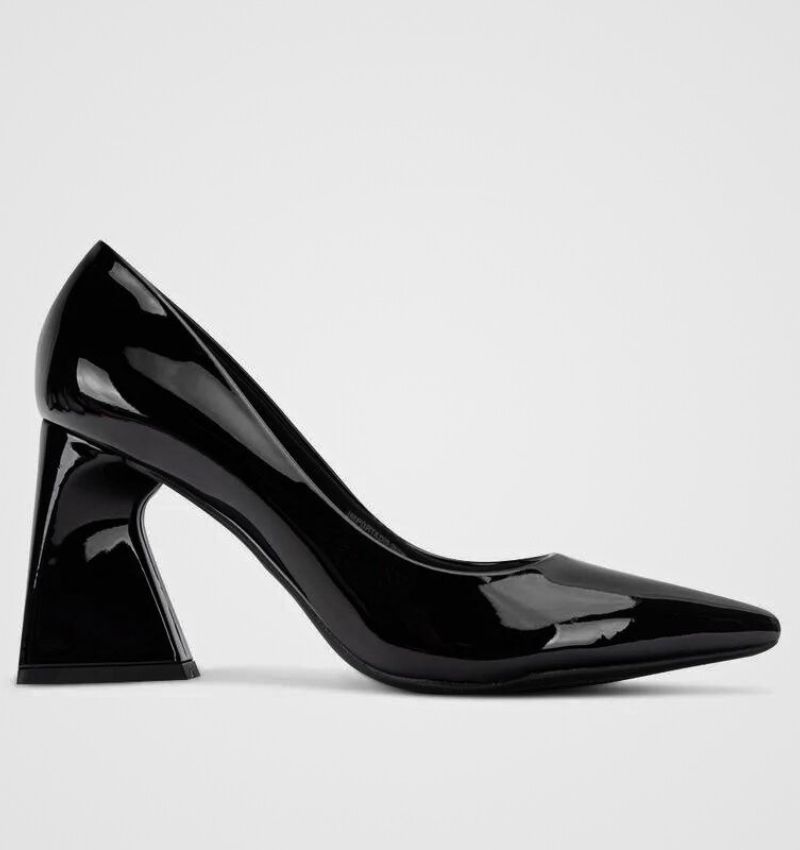 Stilleto taco ancho negro
