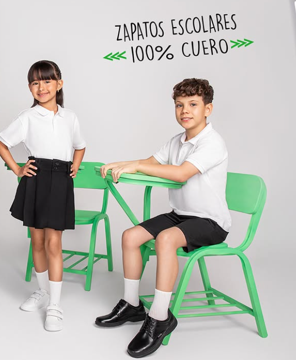 calzado escolar en cuero