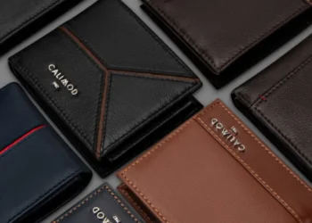 Diferentes billeteras de cuero para hombres